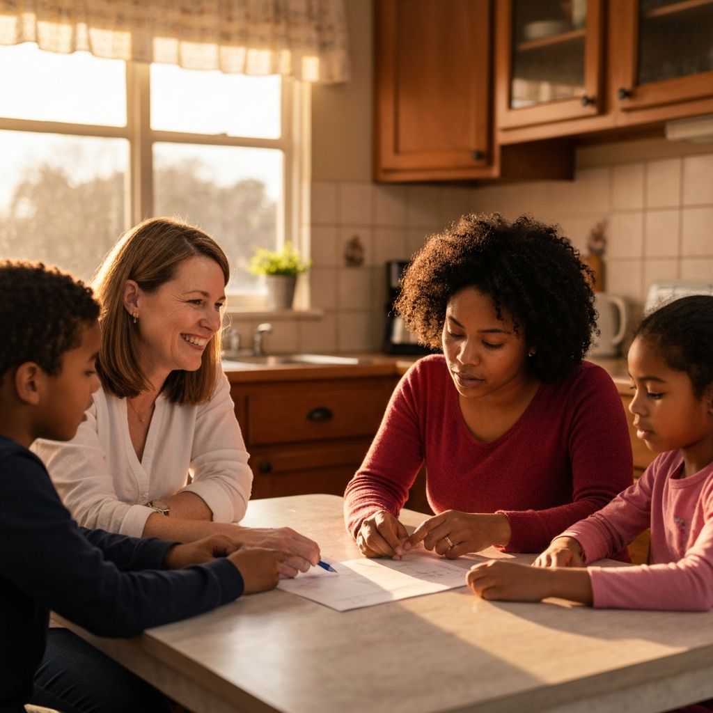 Family receiving support